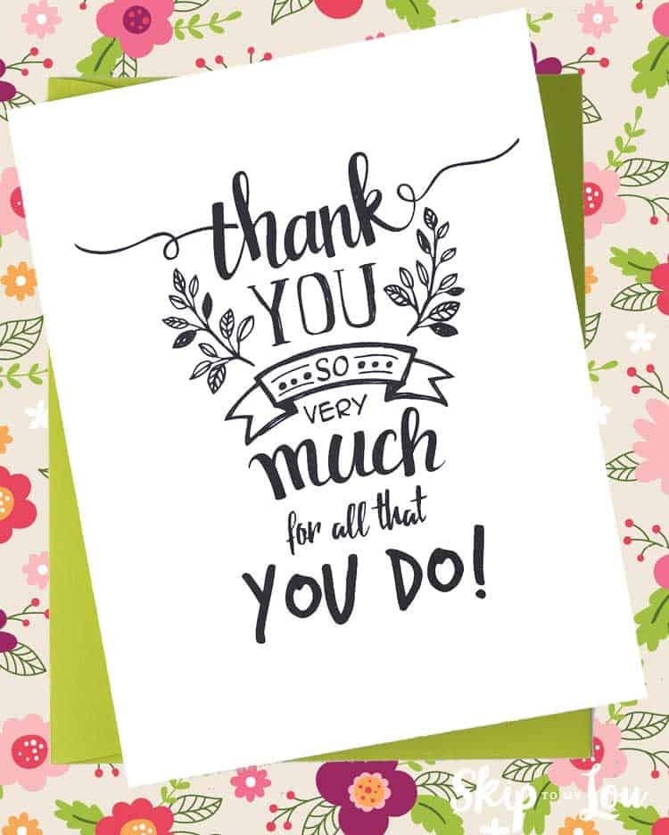 Free Printable Thank You Postcards Free Printable Templates