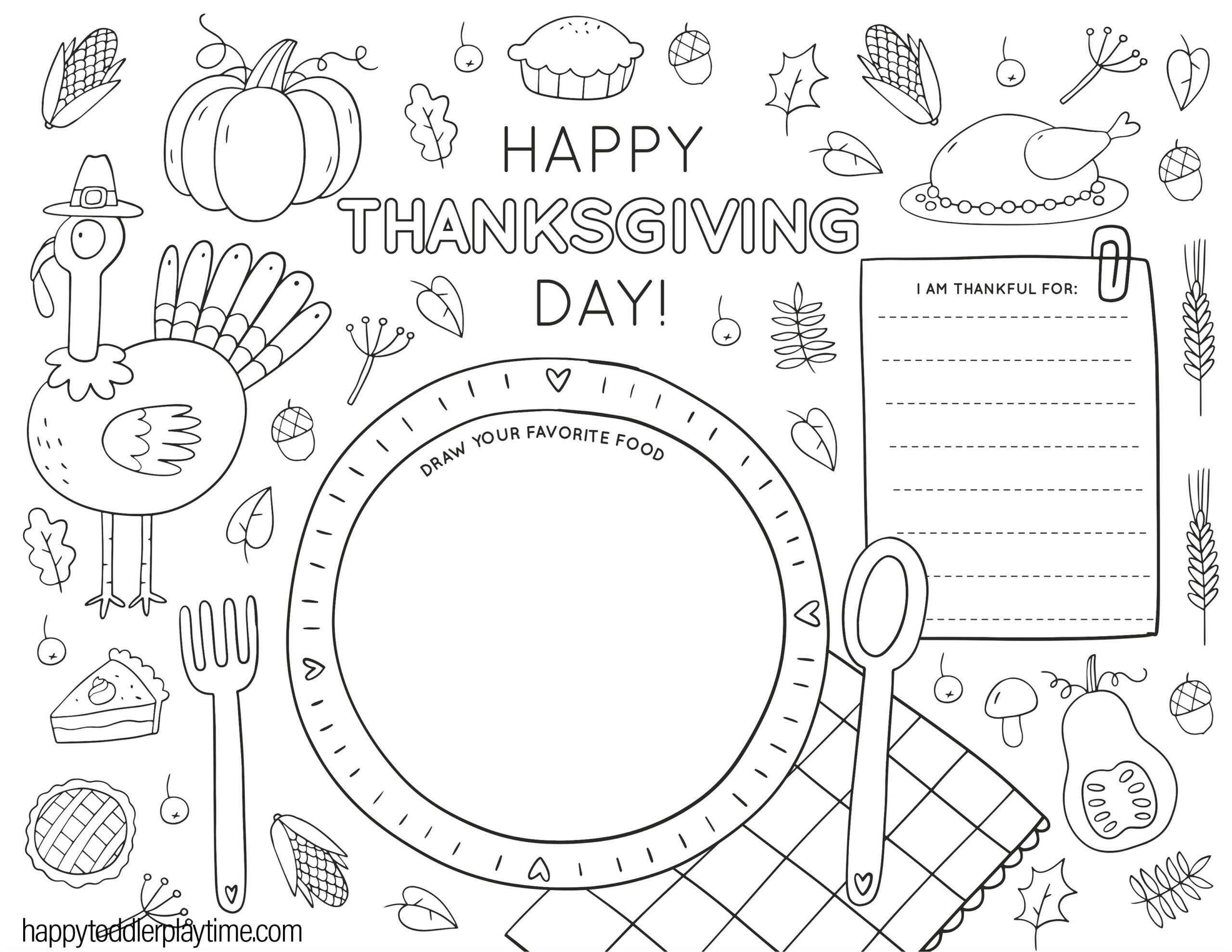 thanksgiving printable activities for kids