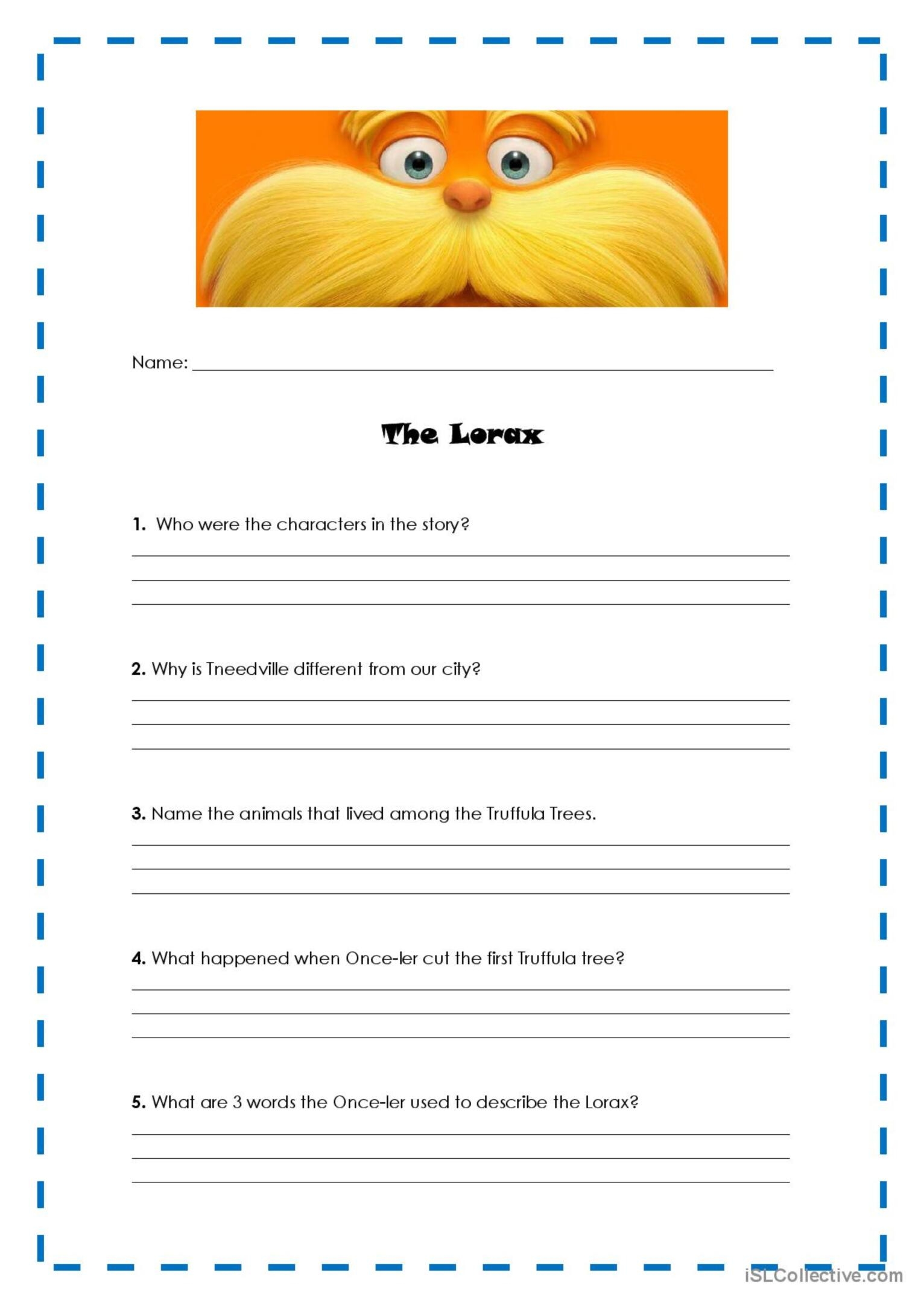 Free Printable The Lorax Activity Pages The Lorax Lor Vrogue co