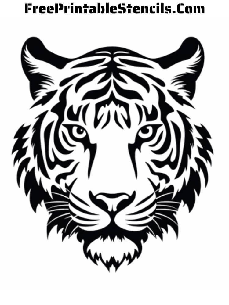 Free Printable Tiger Stencils Free Printable Stencils