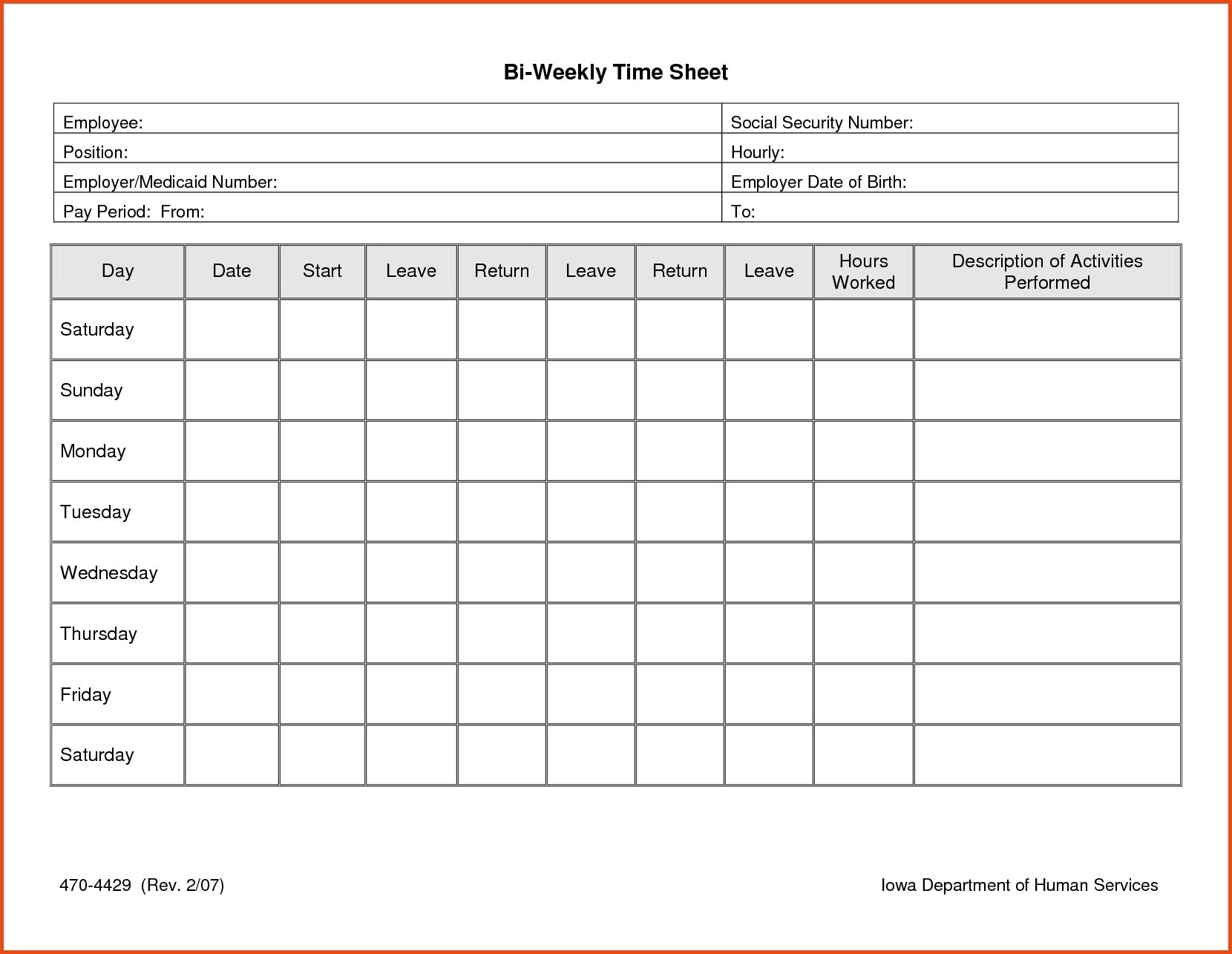 Free Printable Time Cards Template Printable Templates