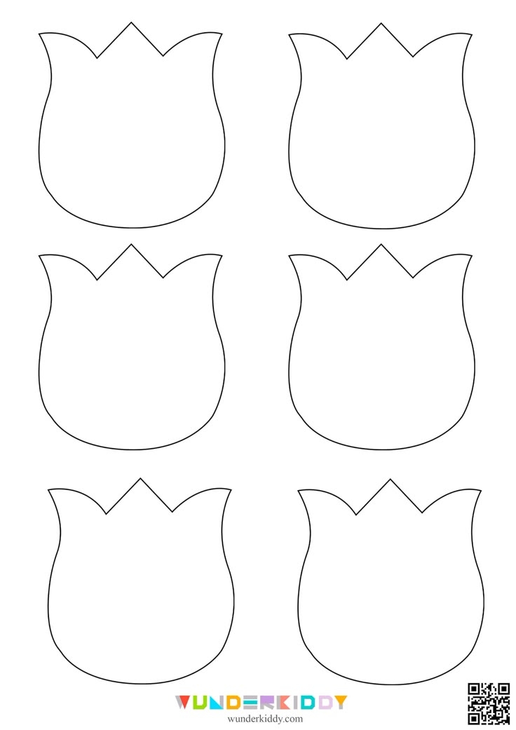 Free Printable Tulip Flower Craft Template For Kindergarten In 2024 