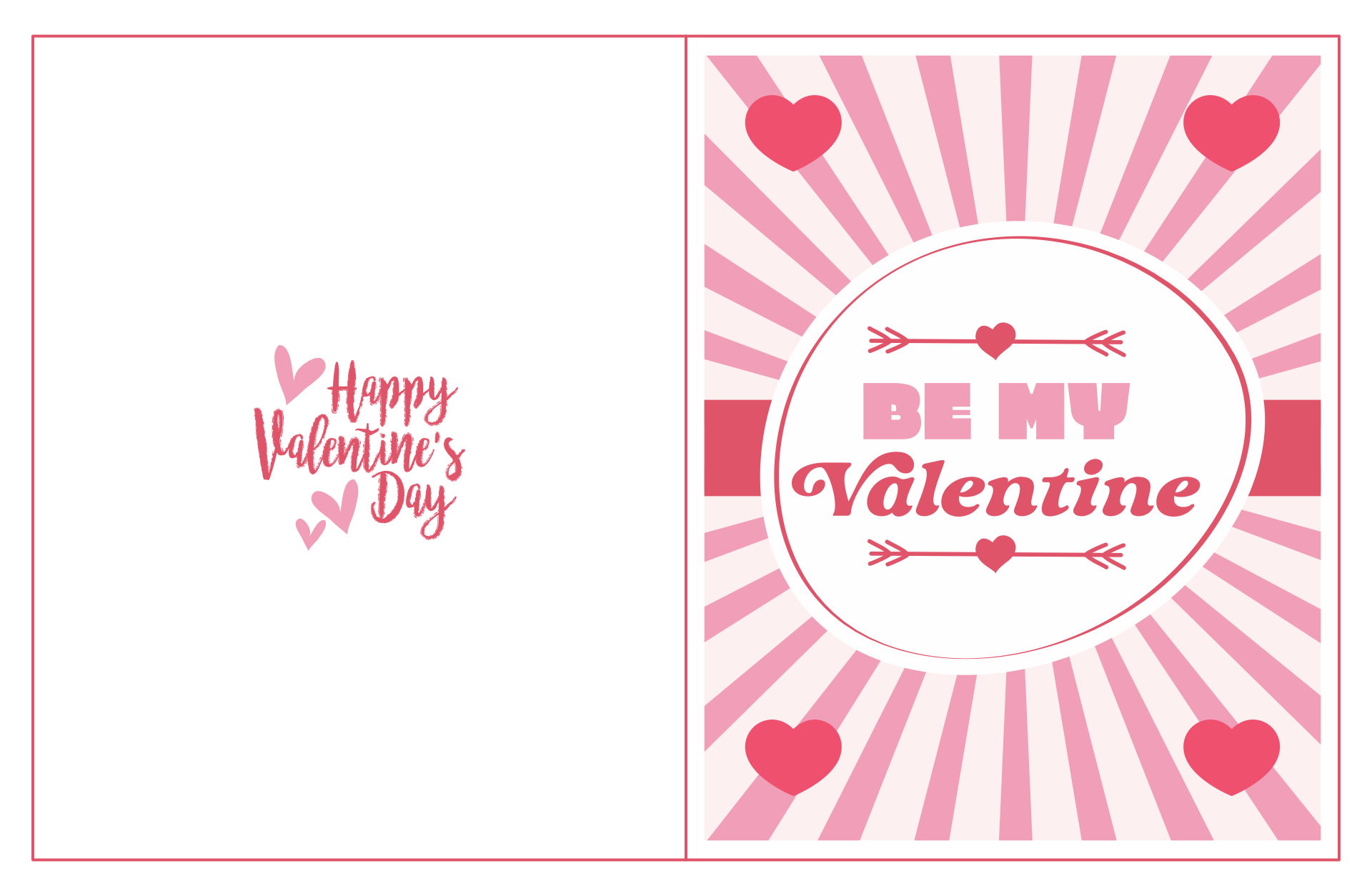 Free Printable Valentine Card Templates Templates Printable Download