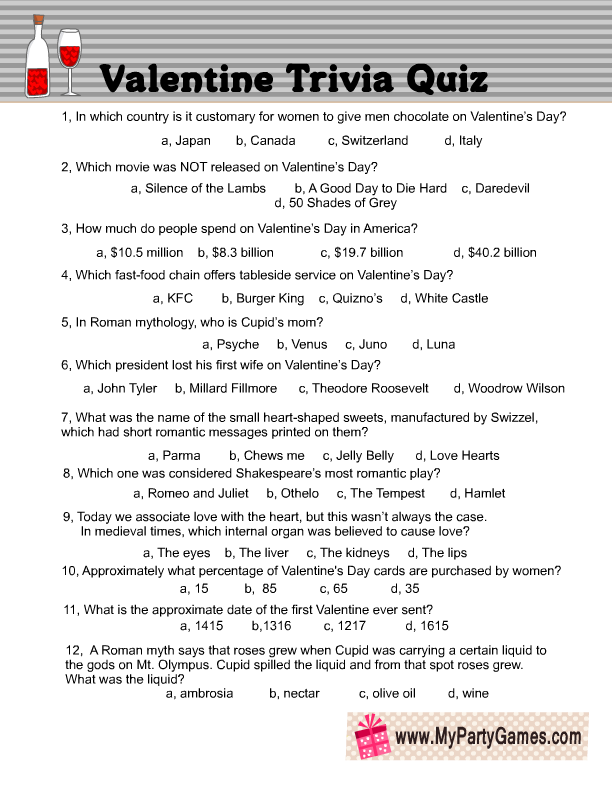free printable childrens valentine day games