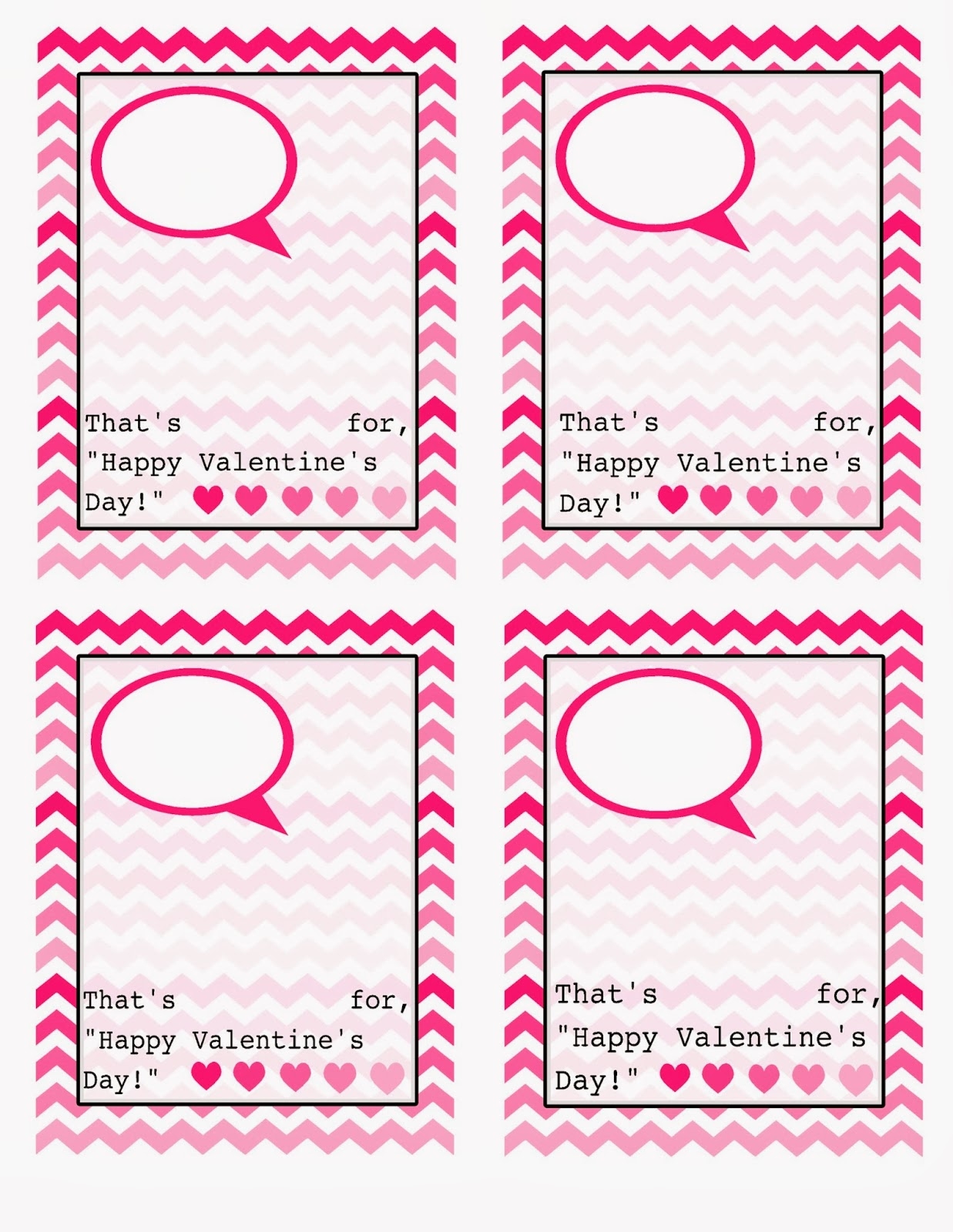 valentines day card template printable