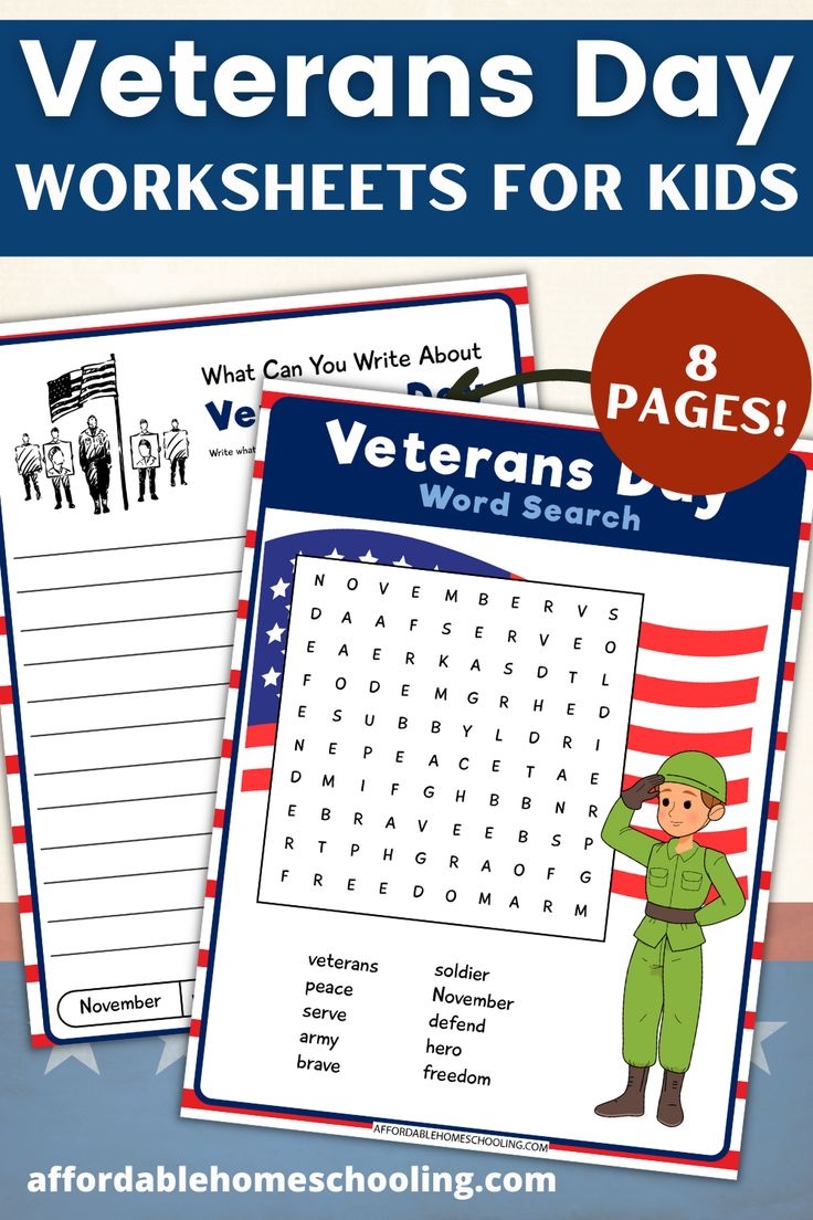 Free Printable Veterans Day Activities For Students Veterans Day 