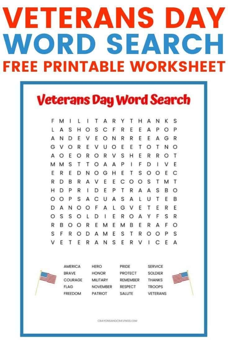 Free Printable Veterans Day Worksheets Printable Worksheets