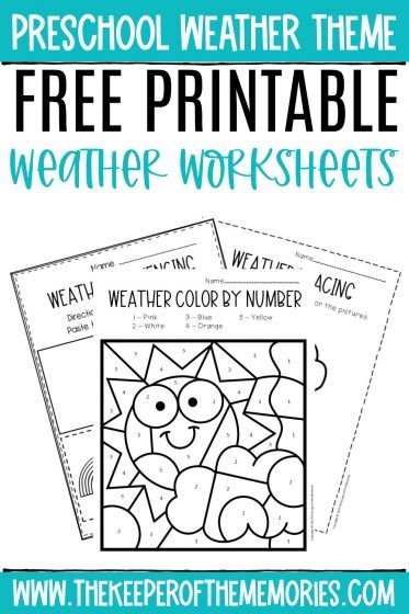 Free Printable Weather Worksheets For Preschool Weather Worksheets 