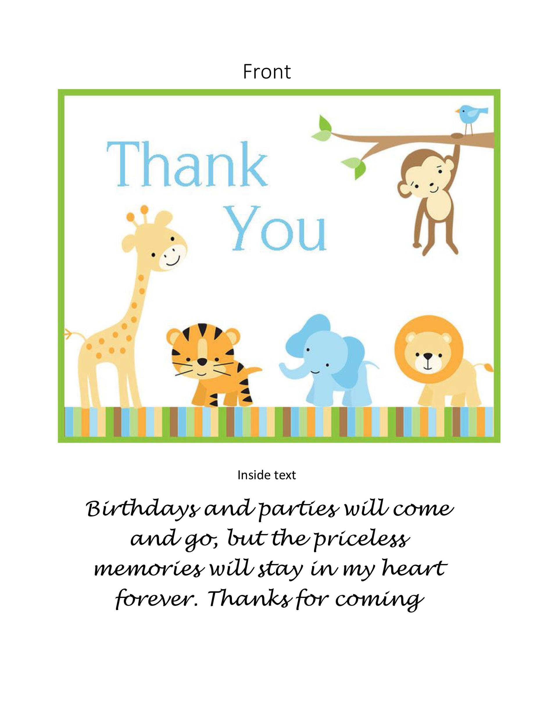 thank you cards template printable