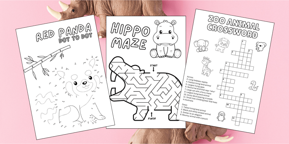 Free Printable Zoo Activities For Kids Aunty Michelle 39 s
