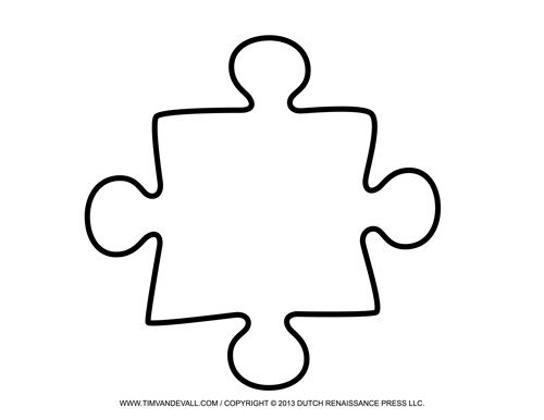 puzzle piece template pdf