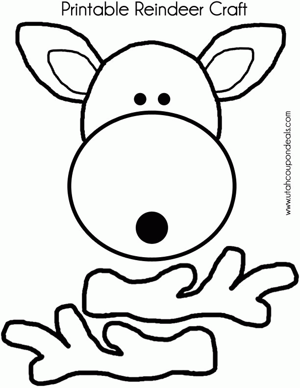 Free Reindeer Template Printable Download Free Reindeer Template 