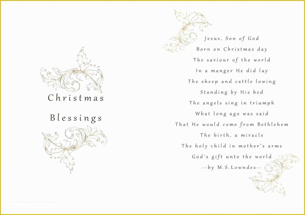 Free Religious Christmas Card Templates Of Free Printable Christmas 