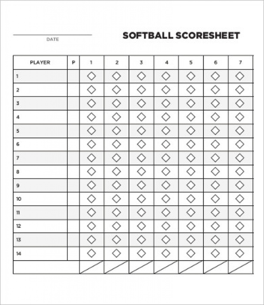 Free Softball Stats Sheet Laobing Kaisuo Free Printable Softball 