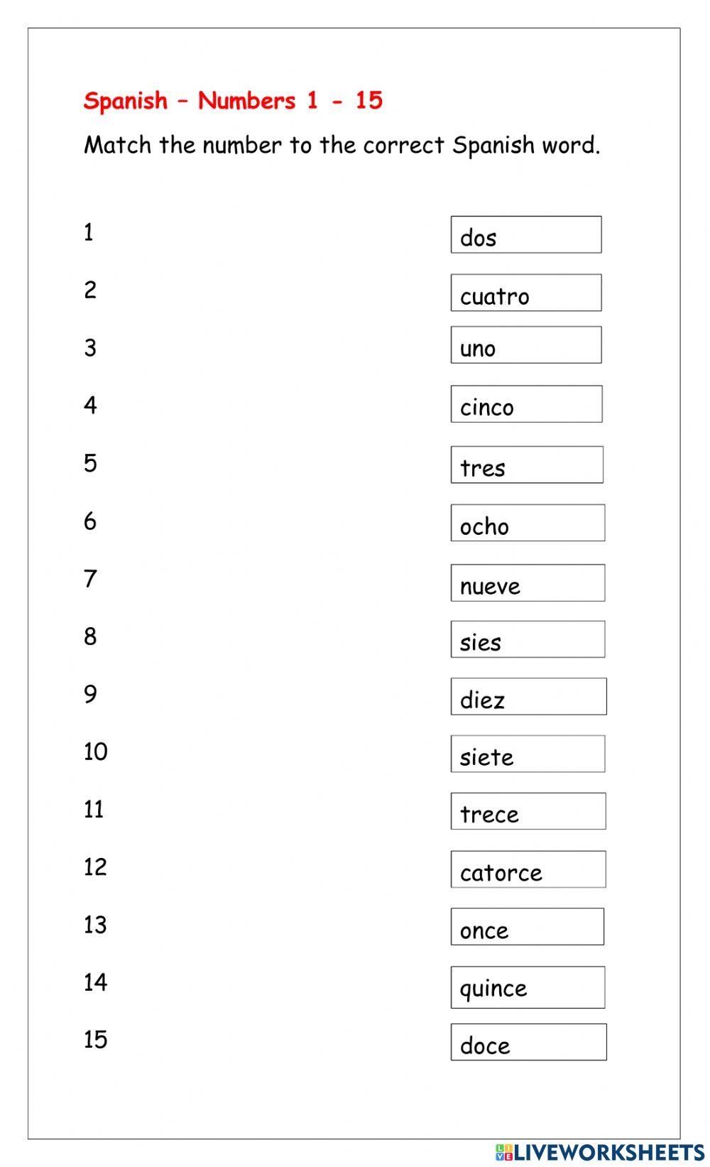 Free Spanish Numbers Practice Worksheet Download Free Spanish Numbers