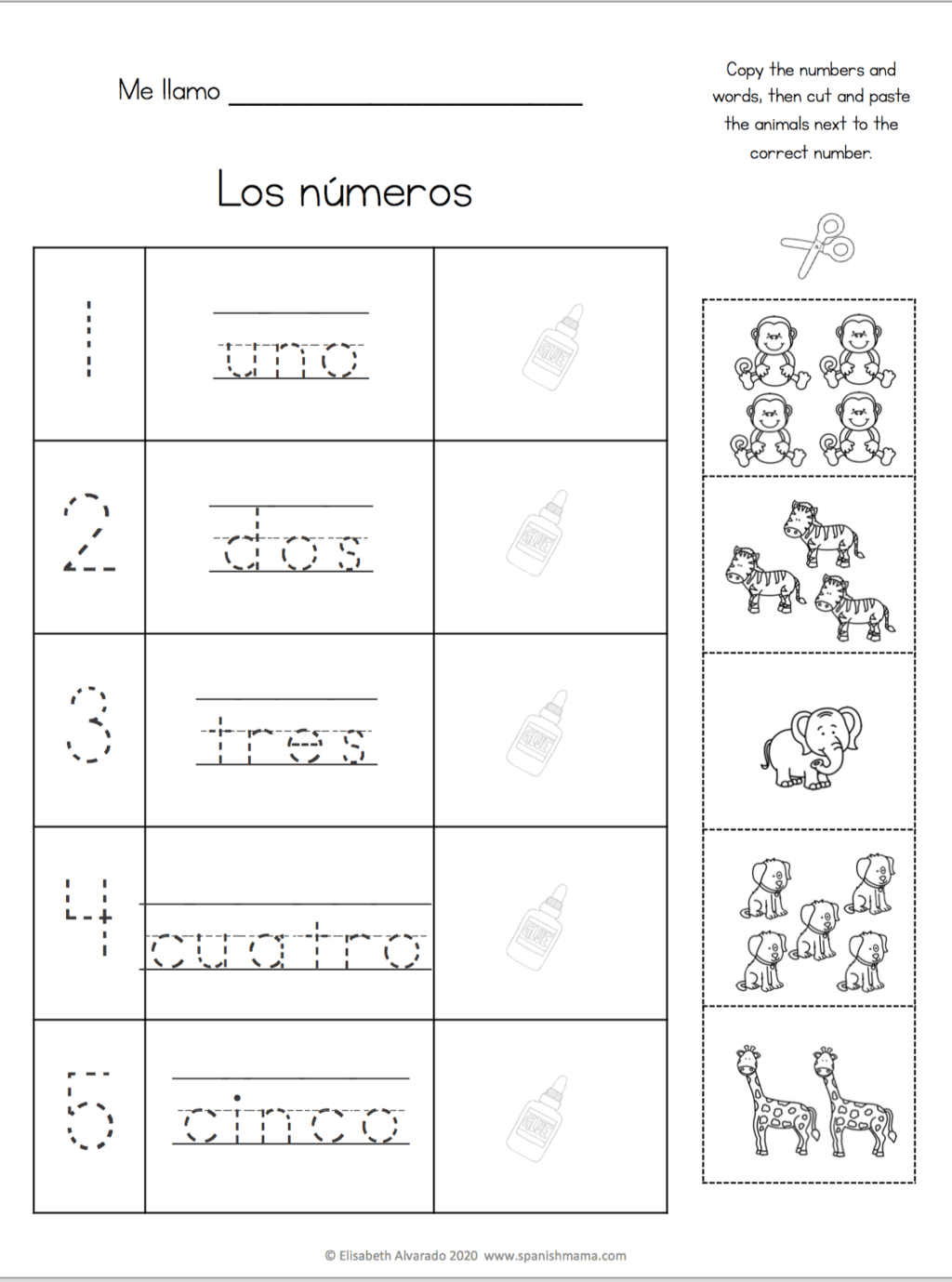 Free Spanish Worksheet Numbers Download Free Spanish Worksheet Numbers 