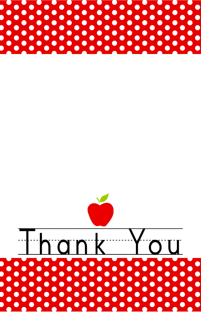 template free printable thank you cards for teachers