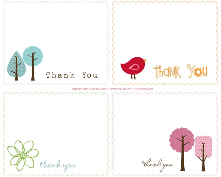 thank you popup card free printable template