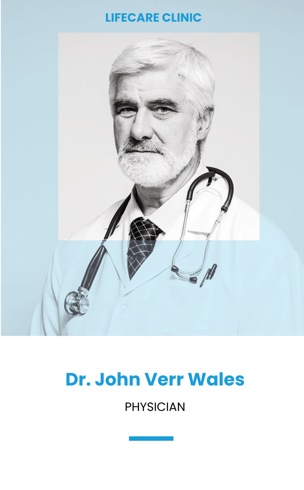 Free Vertical Medical ID Card Template To Edit Online