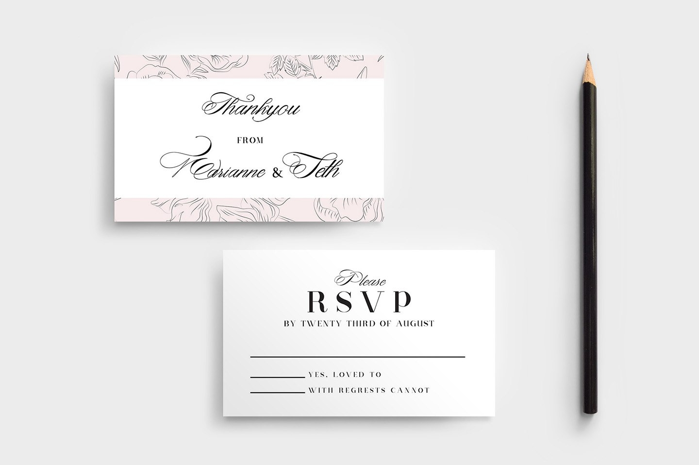 Free Wedding Stationery Templates For Photoshop Illustrator Throughout 