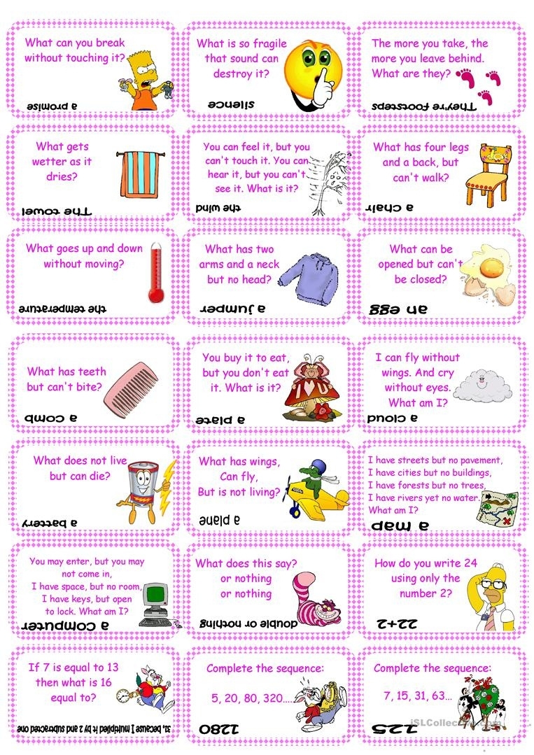 Free Worksheets Printable Adult Brain Games Ronald Worksheets