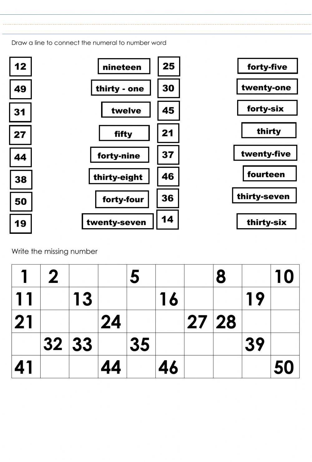 Free Writing 1 50 Worksheet Download Free Writing 1 50 Worksheet Png 