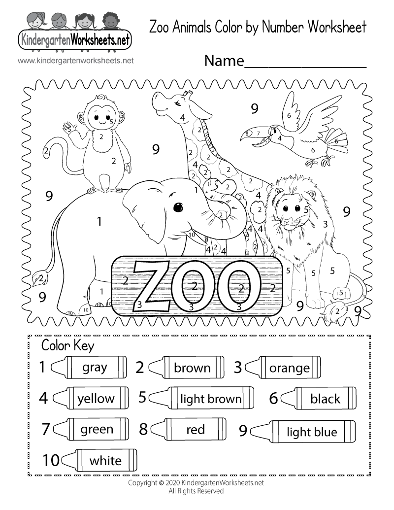 printable zoo animal pictures