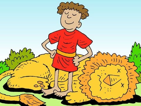 FreeBibleimages David The Lion And The Bear David Shows Bravery 