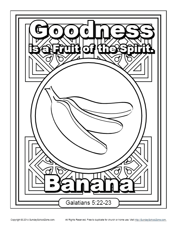 printable fruit of the spirit activity pages