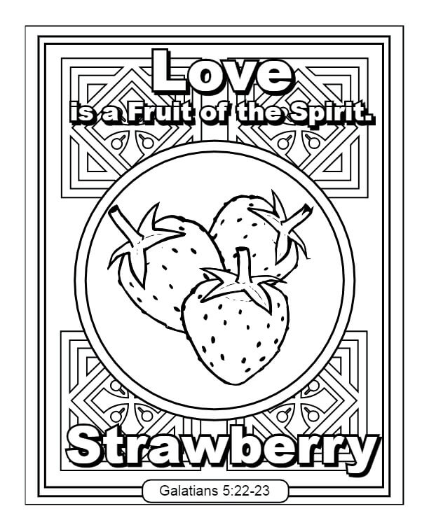 Fruit Of The Spirit Printables