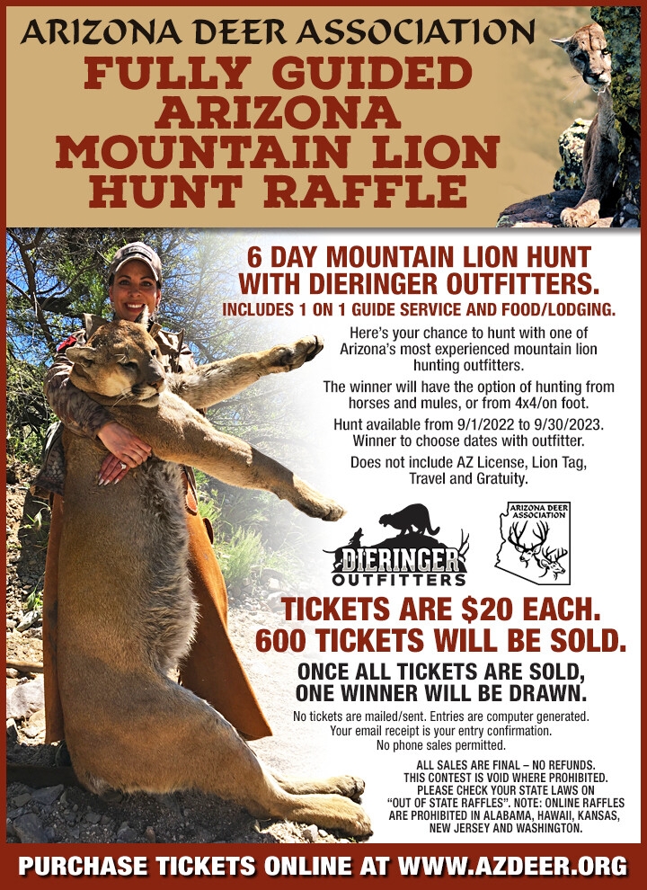 Fully Guided Mountain Lion Hunt Ticket