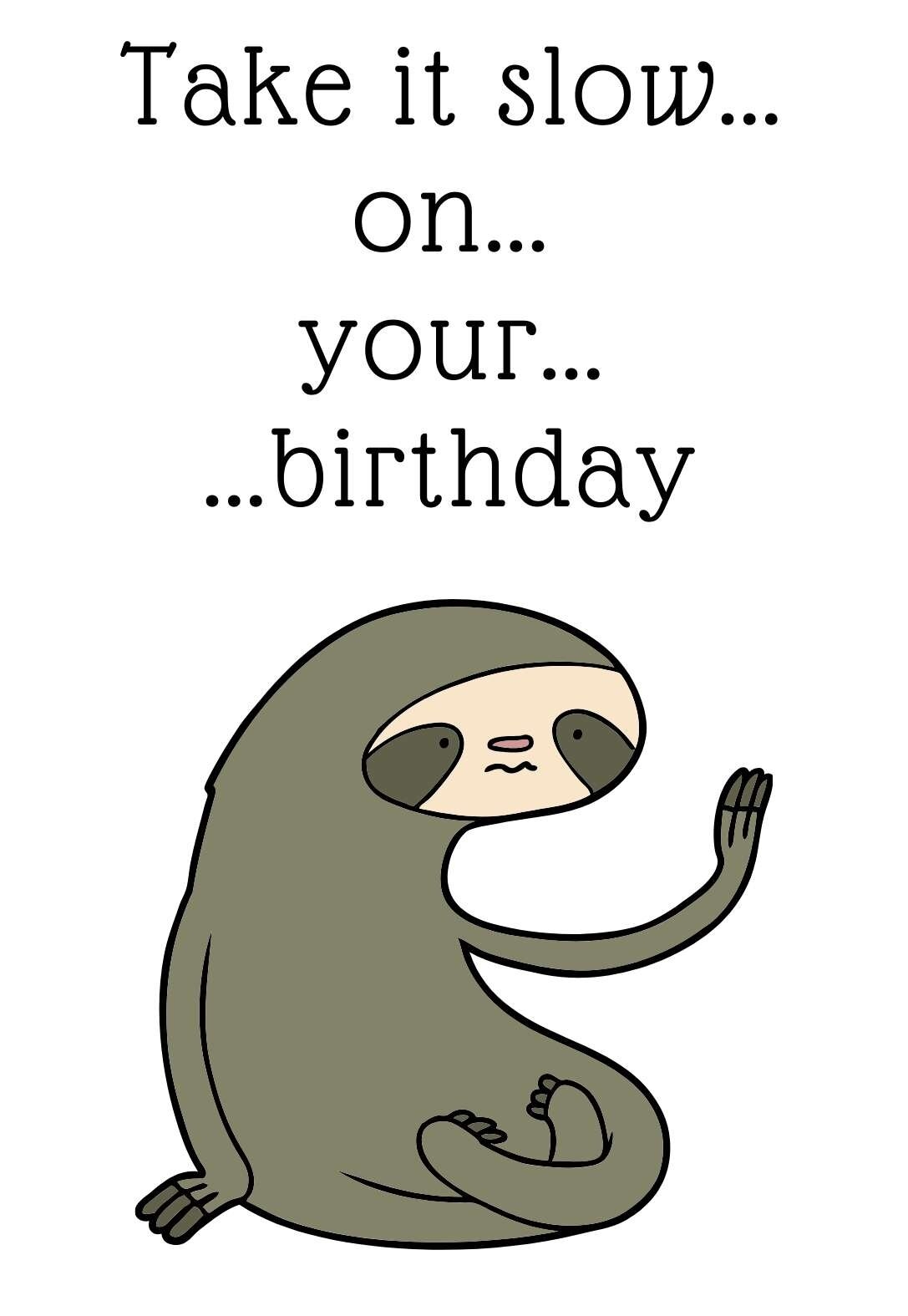 Funny Birthday Card Printable Printable Templates