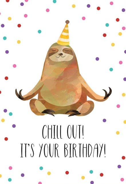 Funny Birthday Card Printable Template
