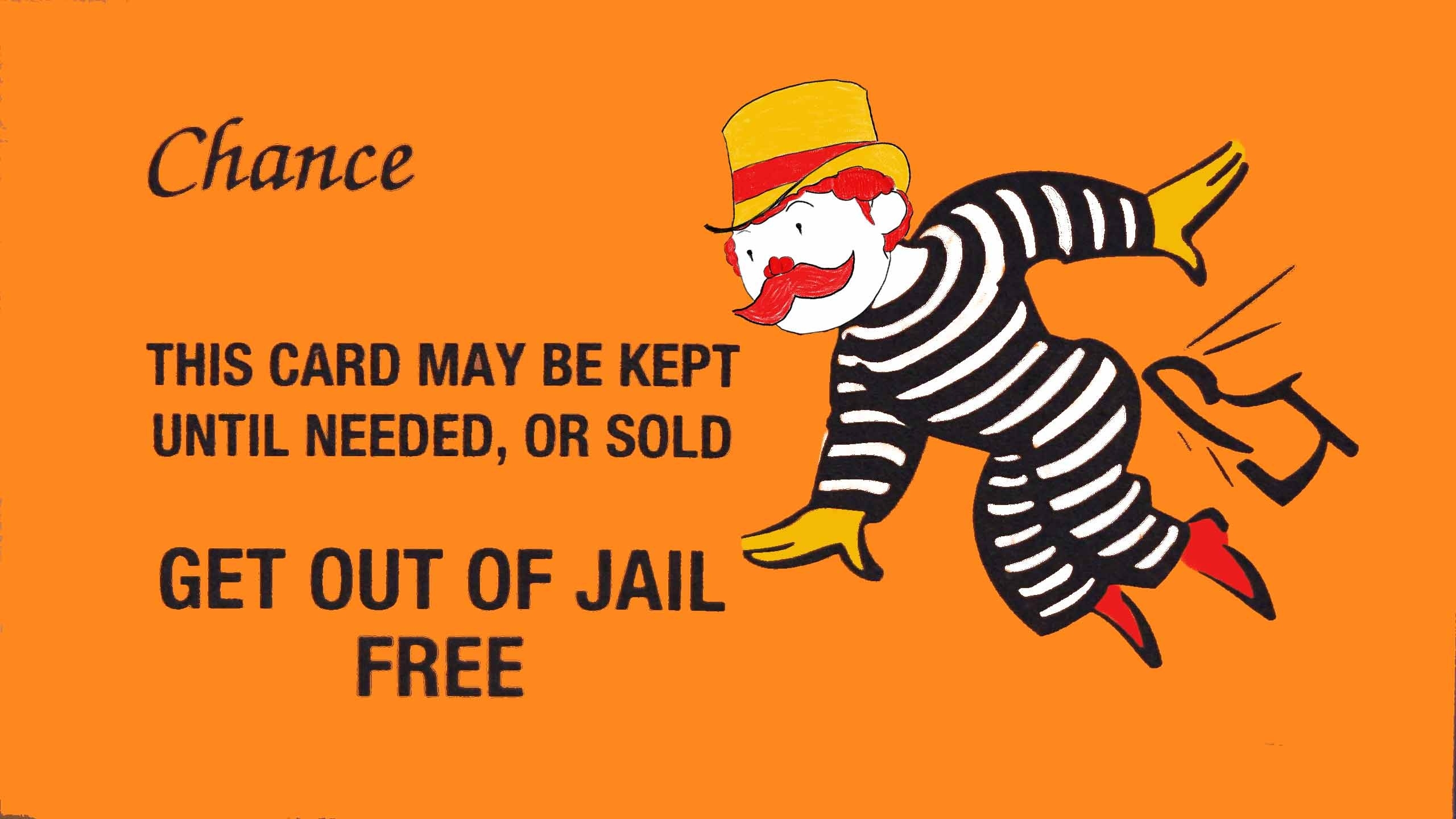 Get Out Of Jail Free Card Printable Free Printable