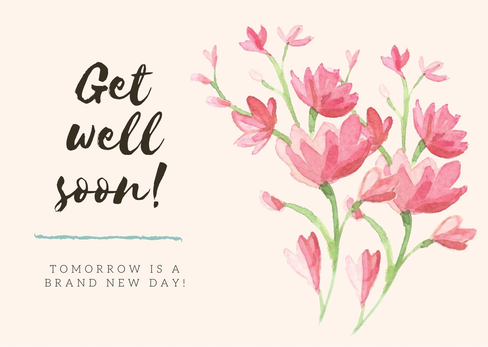 Get Well Soon Card Template Cardtemplate my id