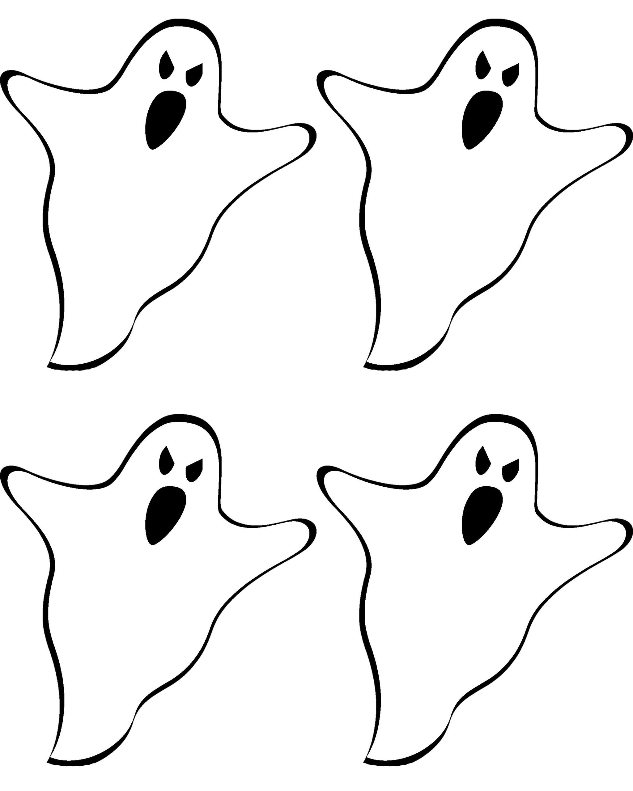 Ghost Cutouts Printable