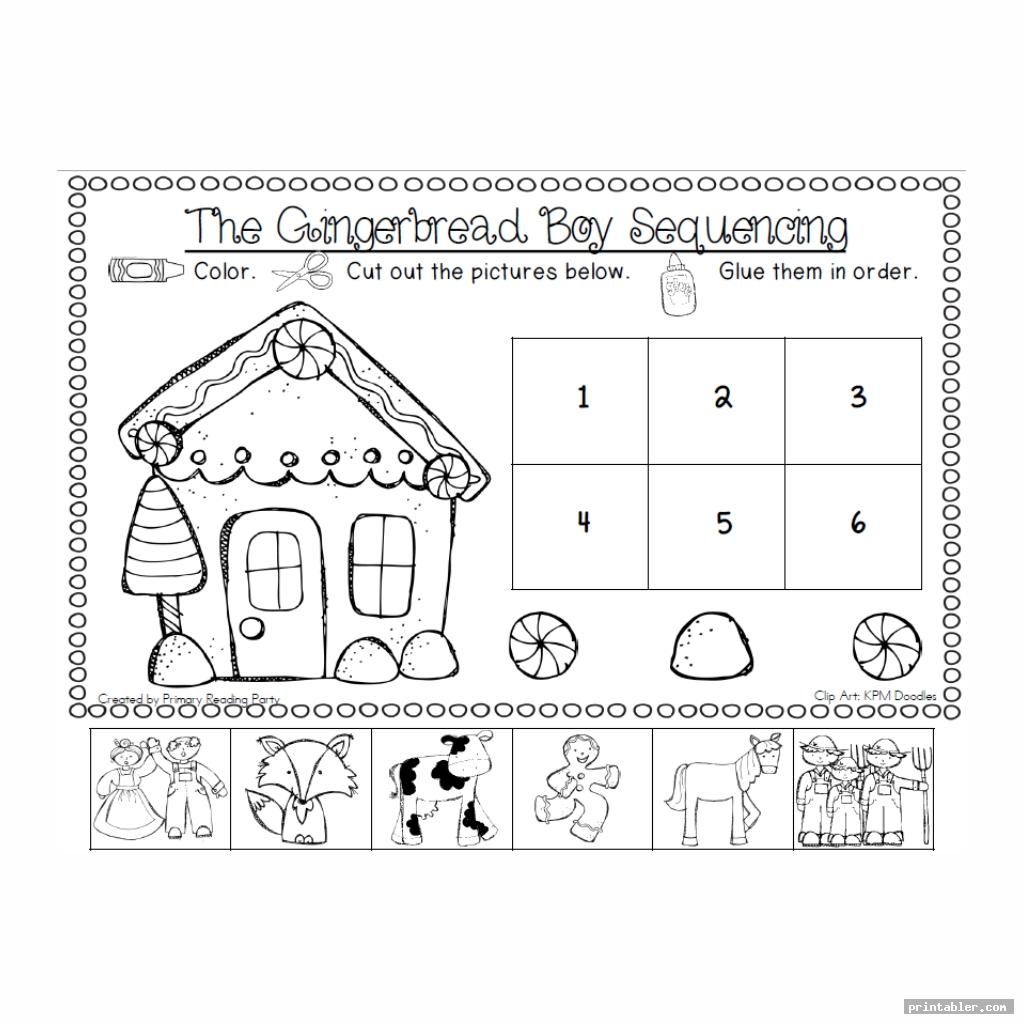 Gingerbread Man Sequencing Printable Gridgit