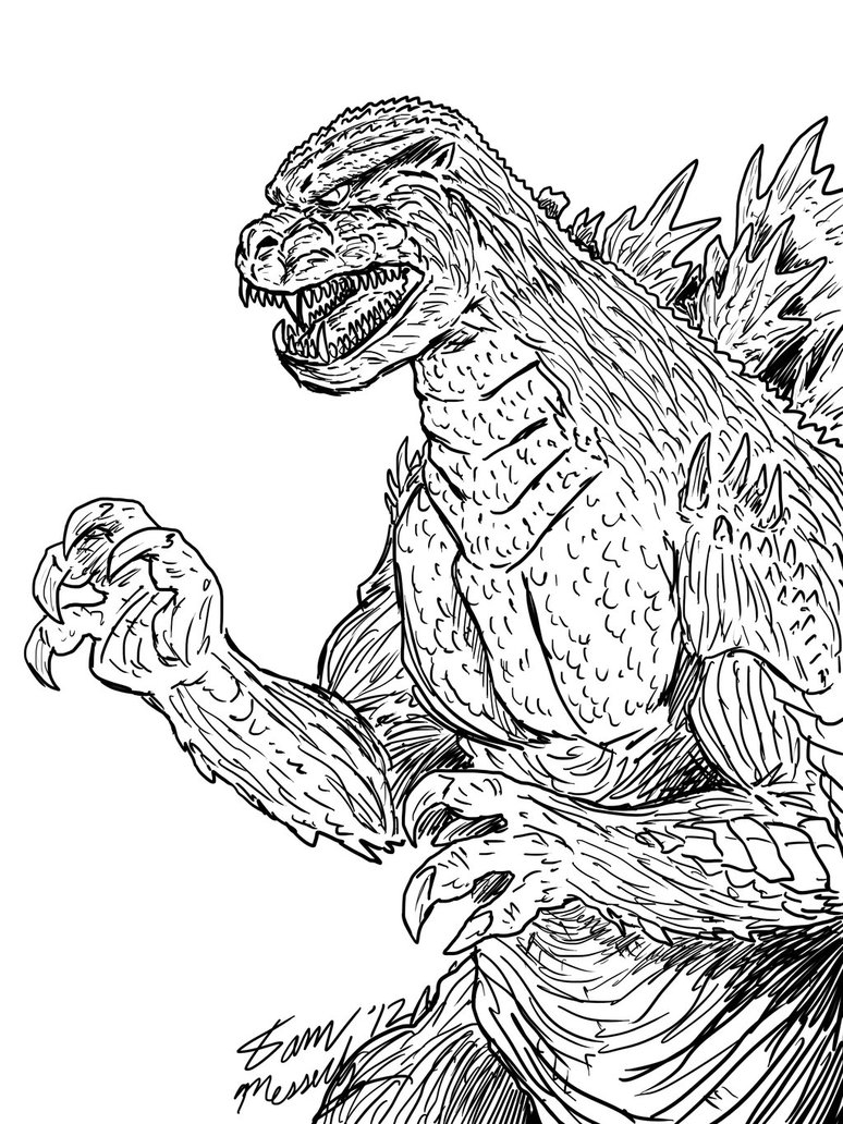 godzilla printable pictures