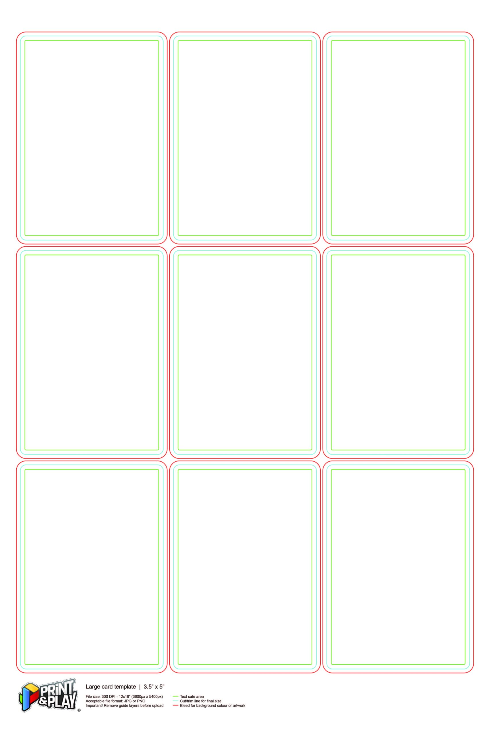 printable playing card template google docs