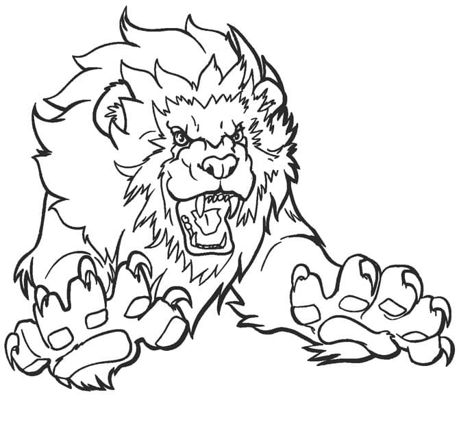 Gorgeous African Lion Coloring Page Free Printable Coloring Pages For 