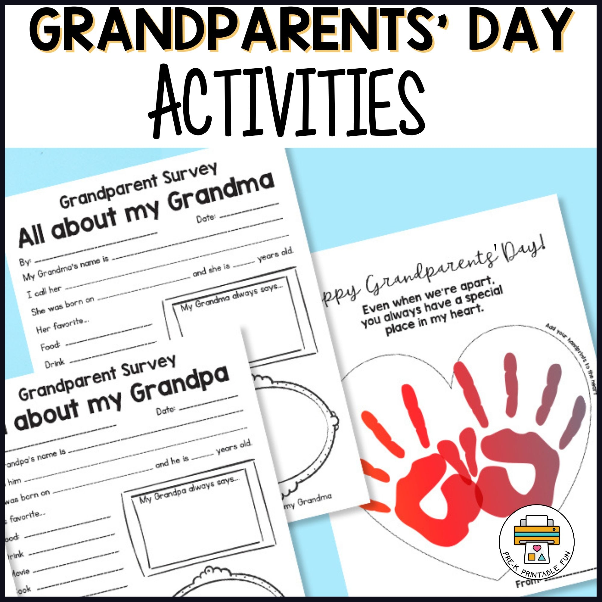 activities for pre k printable