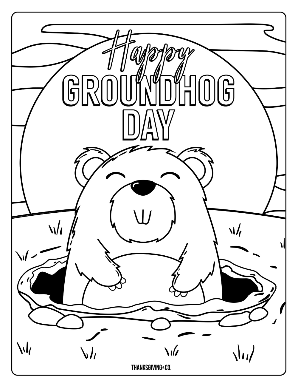 Groundhog Day Printable Activities Printable New Year Banners