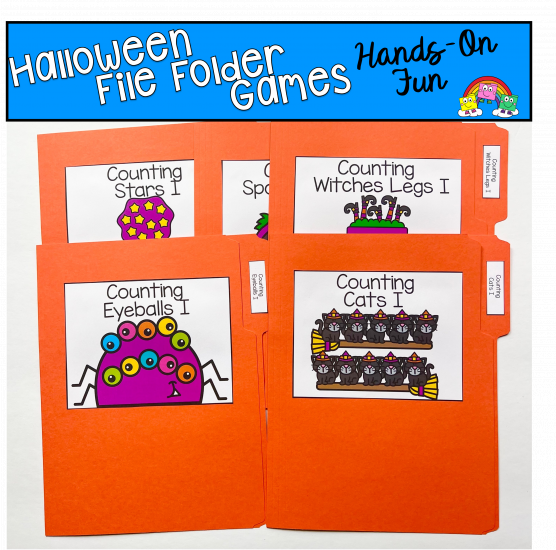free printable counting file folder games