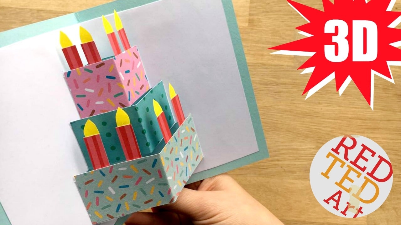 Happy Birthday Pop Up Birthday Card Template Printable