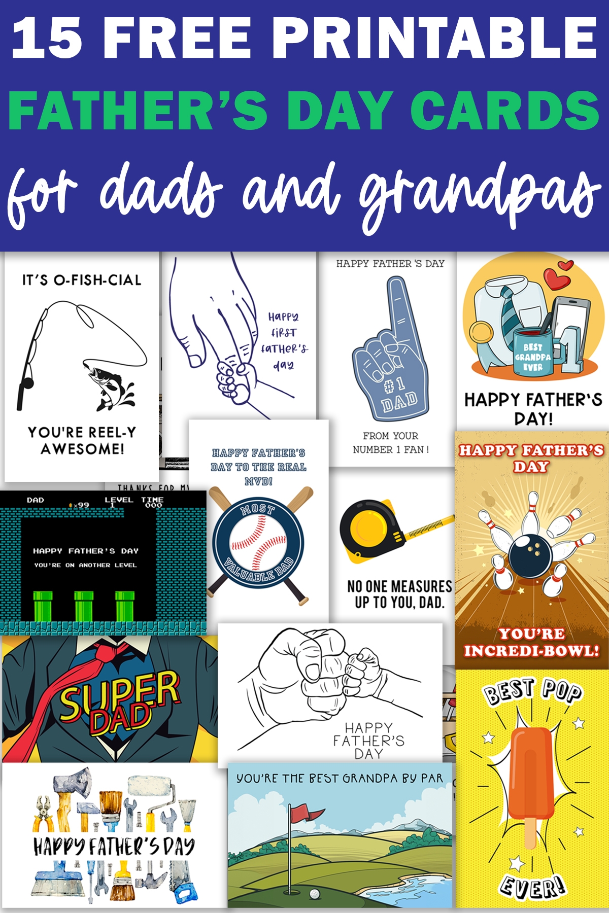 free printable templates for father's day cards