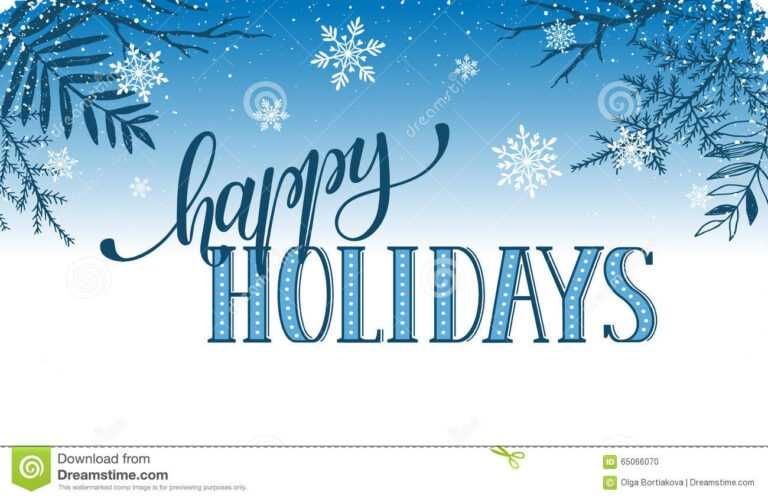 Happy Holidays Card Stock Vector Illustration Of Modern With Happy 