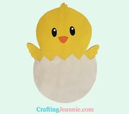 Hatching Chick Craft Free Template Crafting Jeannie