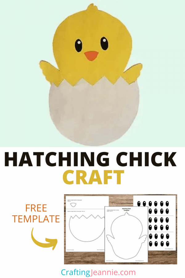 Hatching Chick Craft Free Template Crafting Jeannie