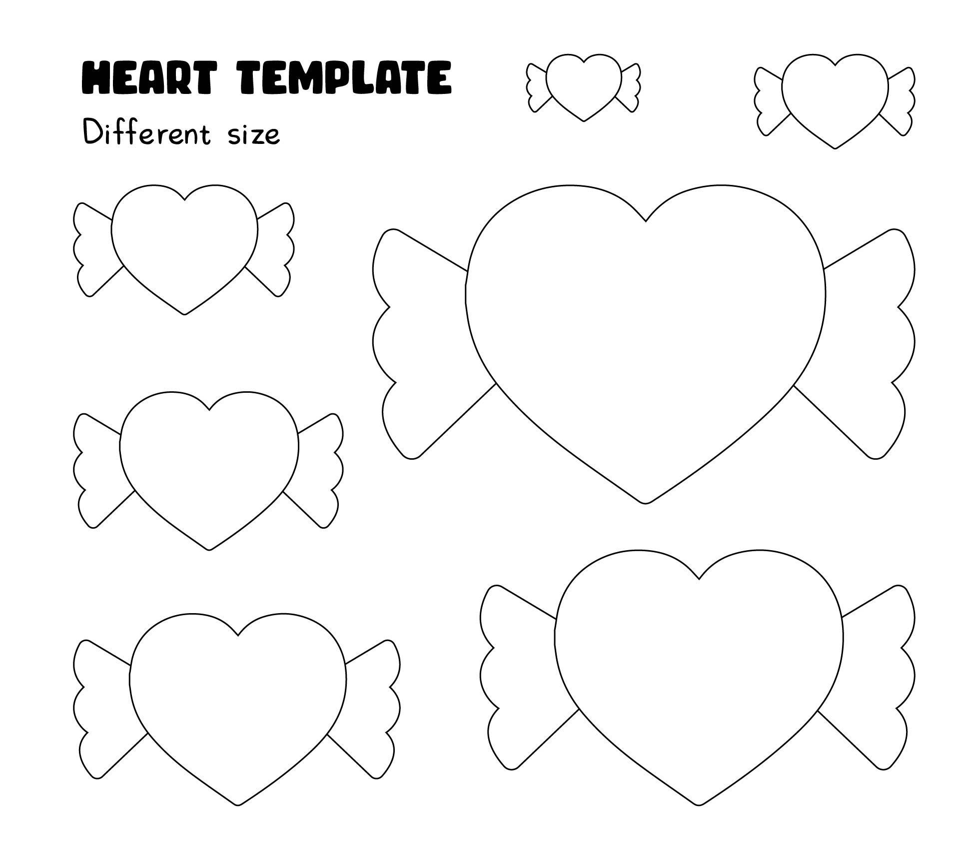 printable pictures of the heart