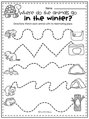 printable hibernation preschool activities